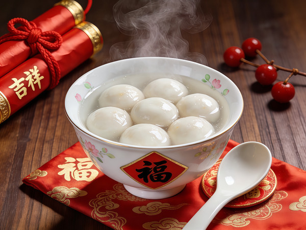 元宵节汤圆与节日饰品 元宵节汤圆与节日饰品
