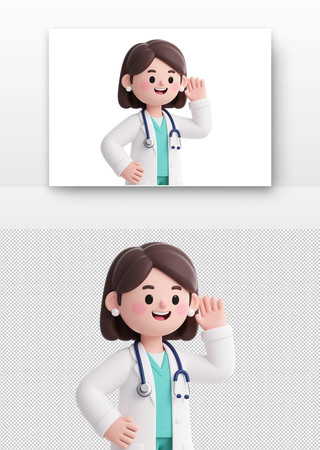 专注倾听全国爱耳日卡通插画 专注倾听全国爱耳日卡通插画