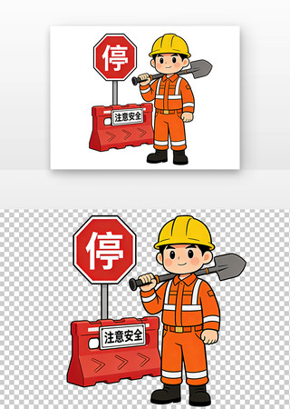 安全第一条安全生产月卡通 安全第一条安全生产月卡通