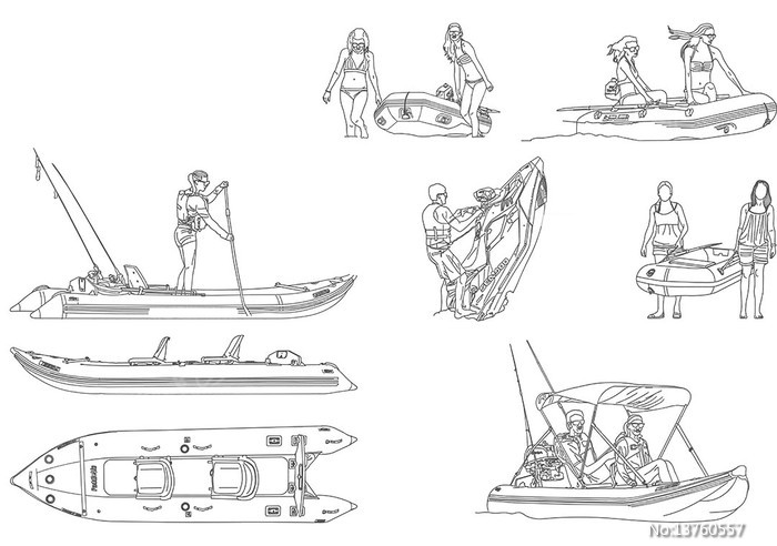 Ƥ��ͧCADģ�� 