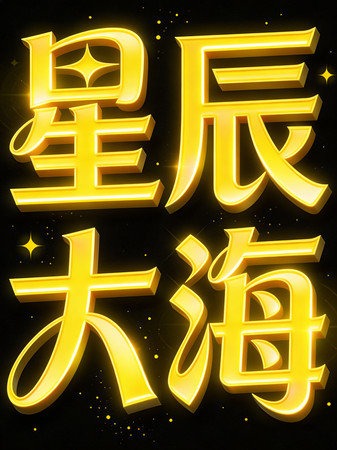 星辰大海立体字 星辰大海立体字
