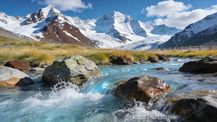 ѩɽɽ���µ��峺Ϫ��