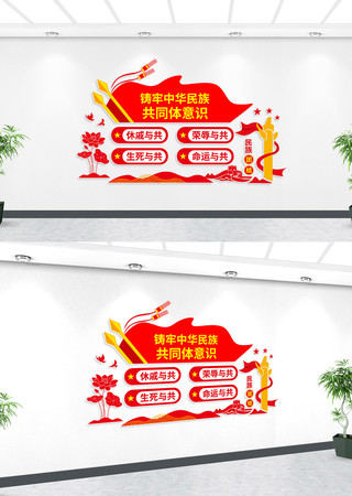铸牢中华民族共同体意识党建墙 铸牢中华民族共同体意识党建墙