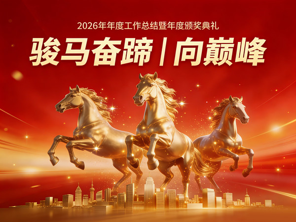 2026年马年公司企业年会盛典背景展板 2026年马年公司企业年会盛典背景展板