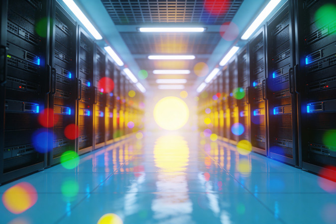 算力服务器机房内景 算力服务器机房内景