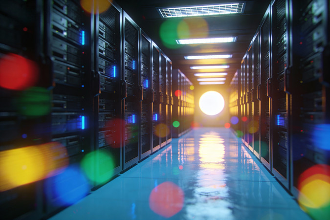 算力服务器机房内景 算力服务器机房内景