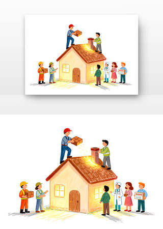 税收大家庭的贡献全国税收宣传月卡通 税收大家庭的贡献全国税收宣传月卡通