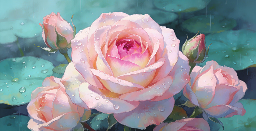 绽放的玫瑰 绽放的玫瑰