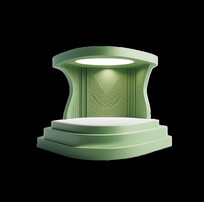 3D��Ⱦ��Ʒչʾ̨����̨����Ԫ��