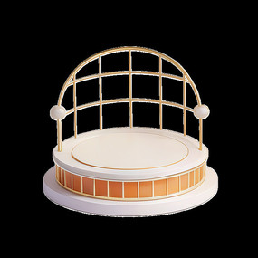 ��ɫ���ΰ�ɫԲ��չʾ̨