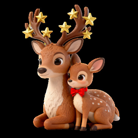 可爱小鹿摆件温馨相伴 可爱小鹿摆件温馨相伴