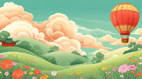 �ֻ�������������ڲ�ԭ�Ϸ羰��ƽ�廭