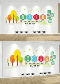 ��ͨ����һѵУ԰�Ļ�ǽ