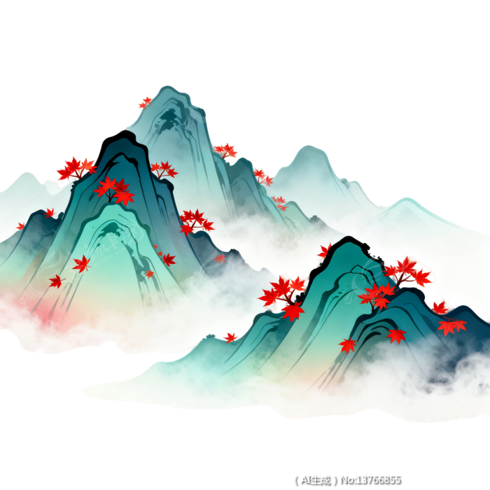 ˮī��ɽˮ������Ҷ�廭�ز�