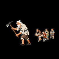 ��ͨ�����˶�ͯ����Ⱥ�����������廭�ز�