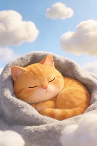 �ɰ�è��˯���廭