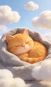 �ɰ�è��˯���廭