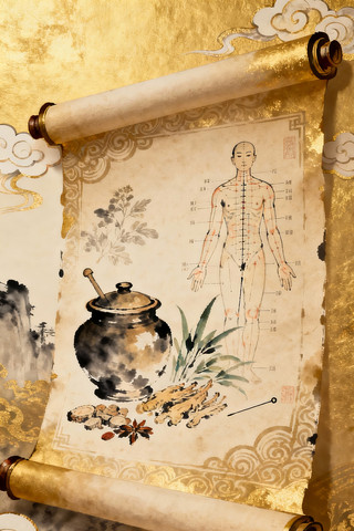 中医经典元素背景 中医经典元素背景