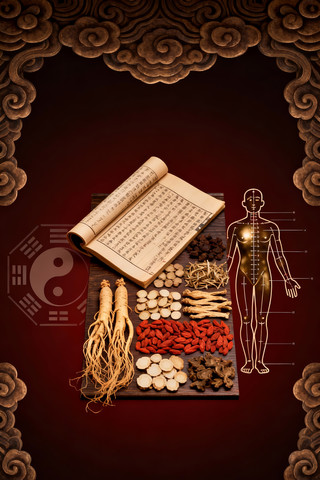 中医元素海报背景 中医元素海报背景