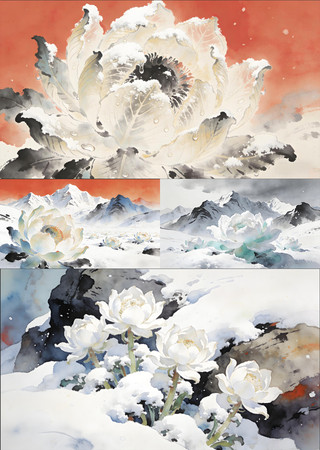 4Kˮī��ɽѩ��