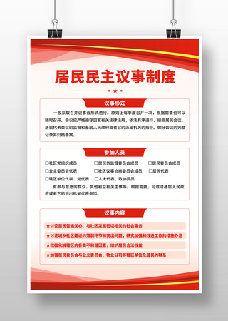 乡社区民主议事制度板 乡社区民主议事制度板