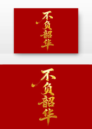 不负韶华高考励志标语主题字 不负韶华高考励志标语主题字