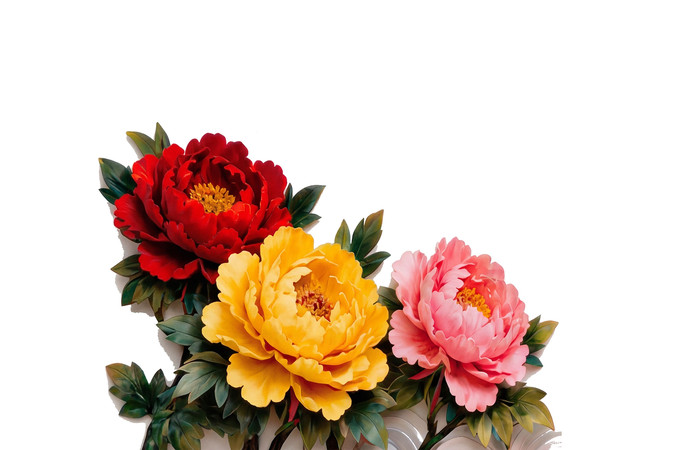 多彩牡丹花绽放 多彩牡丹花绽放