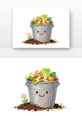 ��ͨ����Ͱ�ռ���������ˮ�ʲ廭