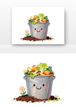 ��ͨ����Ͱ�ռ���������ˮ�ʲ廭