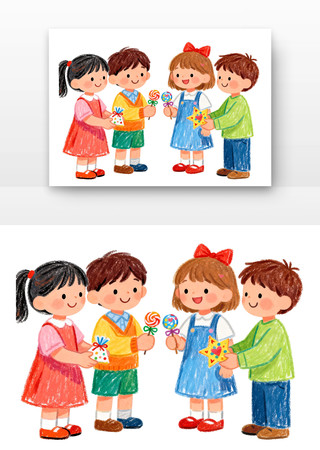 小朋友分享零食 小朋友分享零食