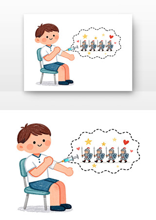 疫苗接种卡通 疫苗接种卡通