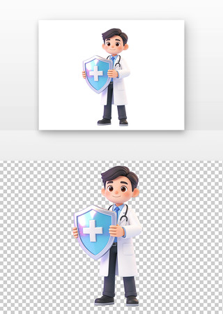 医生手持盾牌 医生手持盾牌