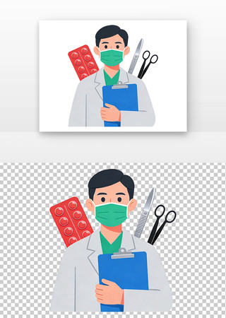 医生医疗器材元素 医生医疗器材元素