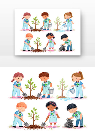 我是地球小卫士世界地球日卡通 我是地球小卫士世界地球日卡通