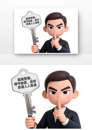 反间谍安全防范全民国家安全教育日卡通 反间谍安全防范全民国家安全教育日卡通