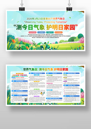 2026年世界气象日展板 2026年世界气象日展板