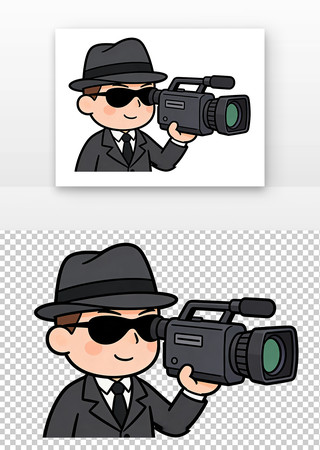 反间谍黑客插画 反间谍黑客插画