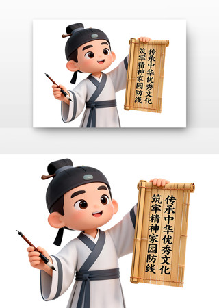 文化安全全民国家安全教育日卡通 文化安全全民国家安全教育日卡通