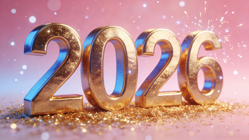 2026星耀金色字 2026星耀金色字