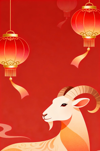 2027年羊年主题海报 2027年羊年主题海报