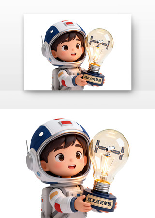 航天点亮梦想中国航天日卡通 航天点亮梦想中国航天日卡通
