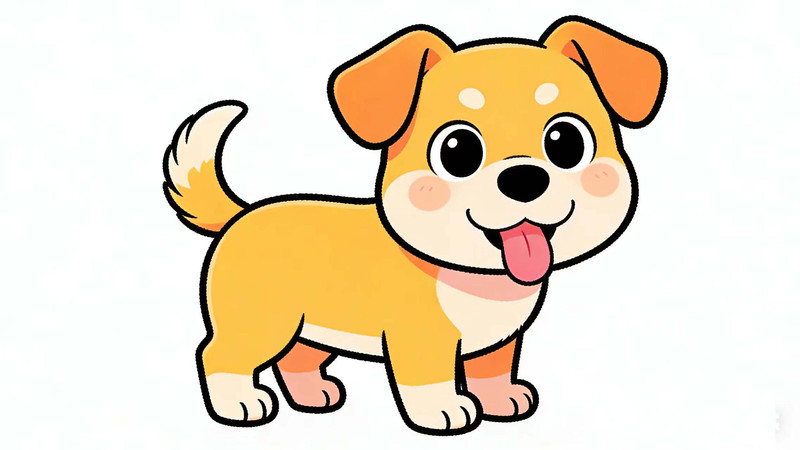 简笔画狗狗 简笔画狗狗