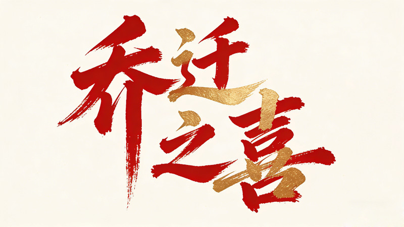 乔迁书法字 乔迁书法字