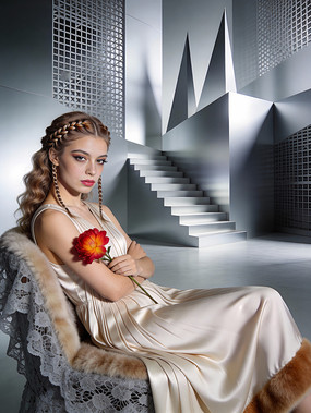 �ֳ�õ�廨��Ů��