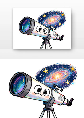 太空望远镜中国航天日卡通 太空望远镜中国航天日卡通