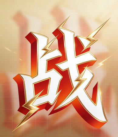 战字艺术字 战字艺术字