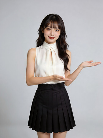 做邀请手势的礼仪小姐 做邀请手势的礼仪小姐