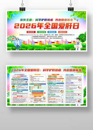 2026年全国爱肝日宣传展板 2026年全国爱肝日宣传展板