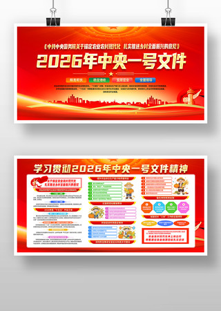 2026年中央一号文件乡村振兴展板宣传栏 2026年中央一号文件乡村振兴展板宣传栏