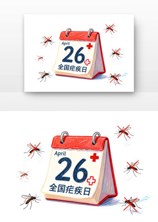 4月26日全国疟疾日全国疟疾日卡通 4月26日全国疟疾日全国疟疾日卡通
